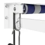 Toldo retráctil automático azul y blanco 4x3 m by , Awnings - Ref: Foro24-3154473, Price: 338,86 €, Discount: %