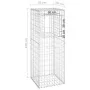 Cesta poste de gaviones de hierro 50x50x140 cm by , fence posts - Ref: Foro24-151270, Price: 56,25 €, Discount: %