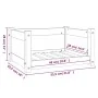 Cama para perros madera maciza de pino gris 55,5x45,5x28 cm by , Beds for dogs - Ref: Foro24-821444, Price: 53,24 €, Discount: %