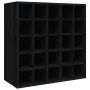 Botellero de madera maciza de pino negro 56x25x56 cm by , Wine and liquor cabinets - Ref: Foro24-821541, Price: 103,03 €, Dis...