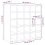 Botellero de madera maciza de pino negro 56x25x56 cm by , Wine and liquor cabinets - Ref: Foro24-821541, Price: 103,03 €, Dis...