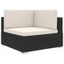 Asiento seccional de esquina con cojines 1 uds ratán PE negro von , Modulare Sofas für den Außenbereich - Ref: Foro24-46798, ...