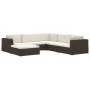 Asiento seccional de esquina con cojines 1 uds ratán PE negro von , Modulare Sofas für den Außenbereich - Ref: Foro24-46798, ...
