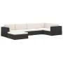 Asiento seccional de esquina con cojines 1 uds ratán PE negro von , Modulare Sofas für den Außenbereich - Ref: Foro24-46798, ...