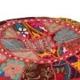 Puf redondo de pachtwork algodón hecho a mano 40x20 cm rojo by , Ottomans - Ref: Foro24-246571, Price: 45,36 €, Discount: %