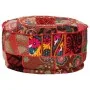 Puf redondo de pachtwork algodón hecho a mano 40x20 cm rojo by , Ottomans - Ref: Foro24-246571, Price: 45,36 €, Discount: %