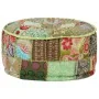 Puf redondo de pachtwork algodón hecho a mano 40x20 cm verde by , Ottomans - Ref: Foro24-246573, Price: 51,52 €, Discount: %