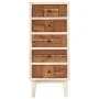 Cajonera de madera maciza reciclada 45x30x105 cm von , Schließfächer und Lagerschränke - Ref: Foro24-286537, Preis: 270,23 €,...