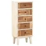 Cajonera de madera maciza reciclada 45x30x105 cm von , Schließfächer und Lagerschränke - Ref: Foro24-286537, Preis: 270,23 €,...