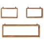 Juego de estantes cubo de pared 3 pzas madera maciza de acacia by , Shelves and shelves - Ref: Foro24-328262, Price: 76,42 €,...