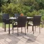 Juego de comedor de jardín 5 piezas ratán sintético negro by , Garden sets - Ref: Foro24-3156656, Price: 354,23 €, Discount: %