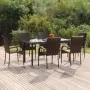 Juego de comedor de jardín 7 piezas ratán sintético marrón von , Gartensets - Ref: Foro24-3156661, Preis: 398,80 €, Rabatt: %