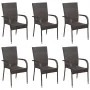 Juego de comedor de jardín 7 piezas ratán sintético marrón von , Gartensets - Ref: Foro24-3156661, Preis: 398,80 €, Rabatt: %