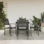 Juego de comedor para jardín 5 piezas acero y textilene negro von , Gartensets - Ref: Foro24-3200727, Preis: 272,48 €, Rabatt: %