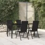 Juego de comedor de jardín 5 piezas ratán sintético negro von , Gartensets - Ref: Foro24-3156512, Preis: 395,91 €, Rabatt: %