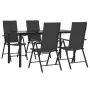 Juego de comedor de jardín 5 piezas ratán sintético negro von , Gartensets - Ref: Foro24-3156512, Preis: 395,91 €, Rabatt: %