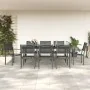 Juego de comedor para jardín 9 piezas acero y textilene negro von , Gartensets - Ref: Foro24-3200725, Preis: 644,54 €, Rabatt: %