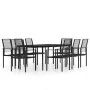 Juego de comedor de jardín 9 piezas negro by , Garden sets - Ref: Foro24-3099208, Price: 556,31 €, Discount: %