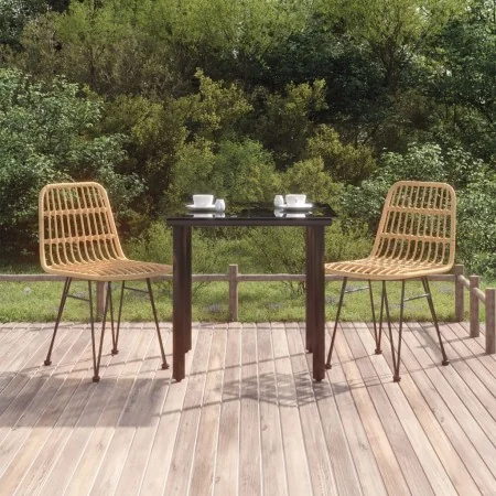 Juego de comedor de jardín 3 piezas ratán sintético de , Conjuntos de jardín - Ref: Foro24-3157887, Precio: 237,00 €, Descuen...
