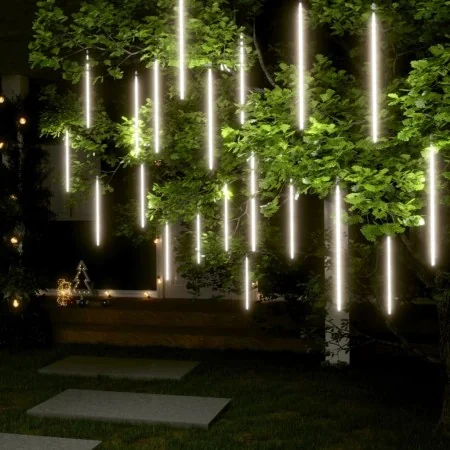 Luces meteorito 20 uds blanco frío 720 LEDs interior exterior by , Hoses and string lights - Ref: Foro24-328551, Price: 47,99...