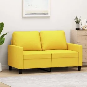 Sofá de 2 plazas de tela amarillo claro 120 cm by , Sofas - Ref: Foro24-359160, Price: 193,88 €, Discount: %