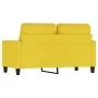 Sofá de 2 plazas de tela amarillo claro 120 cm by , Sofas - Ref: Foro24-359160, Price: 193,88 €, Discount: %