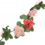 Guirnaldas de flores de Navidad 6 uds rosa primaveral 250 cm de , Coronas y guirnaldas - Ref: Foro24-359038, Precio: 13,66 €,...