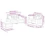 Juego de sofás con cojines 3 piezas cuero sintético gris by , Sofas - Ref: Foro24-3201375, Price: 455,86 €, Discount: %