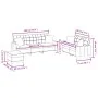 Juego de sofás con cojines 3 piezas cuero sintético color crema by , Sofas - Ref: Foro24-3201394, Price: 503,76 €, Discount: %