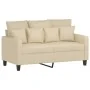 Juego de sofás con cojines 3 piezas tela crema by , Sofas - Ref: Foro24-3201658, Price: 496,25 €, Discount: %