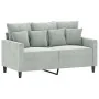 Juego de sofás con cojines 2 piezas terciopelo gris claro by , Sofas - Ref: Foro24-3201700, Price: 450,88 €, Discount: %