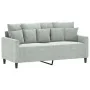 Juego de sofás con cojines 2 piezas terciopelo gris claro by , Sofas - Ref: Foro24-3201700, Price: 450,88 €, Discount: %
