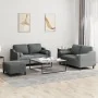 Juego de sofás con cojines 3 piezas tela gris oscuro von , Sofas - Ref: Foro24-3201827, Preis: 484,71 €, Rabatt: %