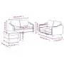 Juego de sofás con cojines 3 piezas tela gris oscuro von , Sofas - Ref: Foro24-3201827, Preis: 484,71 €, Rabatt: %