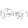 Juego de sofás con cojines 2 piezas tela gris taupe von , Sofas - Ref: Foro24-3201825, Preis: 443,95 €, Rabatt: %