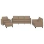 Juego de sofás con cojines 4 piezas cuero sintético capuchino von , Sofas - Ref: Foro24-3201749, Preis: 618,00 €, Rabatt: %