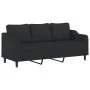 Juego de sofás con cojines 3 piezas tela negro by , Sofas - Ref: Foro24-3201846, Price: 508,70 €, Discount: %