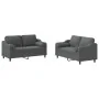 Juego de sofás con cojines 2 piezas tela gris oscuro by , Sofas - Ref: Foro24-3201819, Price: 426,31 €, Discount: %
