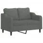 Juego de sofás con cojines 2 piezas tela gris oscuro by , Sofas - Ref: Foro24-3201819, Price: 426,31 €, Discount: %