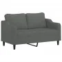 Juego de sofás con cojines 2 piezas tela gris oscuro by , Sofas - Ref: Foro24-3201819, Price: 426,31 €, Discount: %