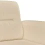 Juego de sofás con cojines 3 piezas tela microfibra crema by , Sofas - Ref: Foro24-3202336, Price: 538,29 €, Discount: %