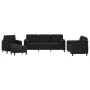 Juego de sofás con cojines 4 piezas terciopelo negro von , Sofas - Ref: Foro24-3201969, Preis: 703,55 €, Rabatt: %