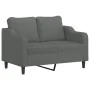Juego de sofás con cojines 3 piezas tela gris oscuro by , Sofas - Ref: Foro24-3201859, Price: 549,58 €, Discount: %
