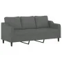 Juego de sofás con cojines 3 piezas tela gris oscuro by , Sofas - Ref: Foro24-3201859, Price: 549,58 €, Discount: %