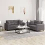 Juego de sofás con cojines 2 piezas cuero sintético gris by , Sofas - Ref: Foro24-3202374, Price: 490,11 €, Discount: %