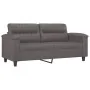 Juego de sofás con cojines 2 piezas cuero sintético gris by , Sofas - Ref: Foro24-3202374, Price: 490,11 €, Discount: %