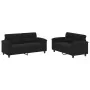 Juego de sofás con cojines 2 piezas tela microfibra negro von , Sofas - Ref: Foro24-3202317, Preis: 539,20 €, Rabatt: %