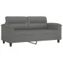 Juego de sofás con cojines 3 piezas tela microfibra gris oscuro by , Sofas - Ref: Foro24-3202322, Price: 522,28 €, Discount: %