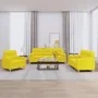 Juego de sofás con cojines 3 piezas tela amarillo claro by , Sofas - Ref: Foro24-3201557, Price: 576,49 €, Discount: %