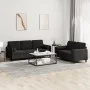Juego de sofás con cojines 2 piezas terciopelo negro by , Sofas - Ref: Foro24-3202039, Price: 509,87 €, Discount: %